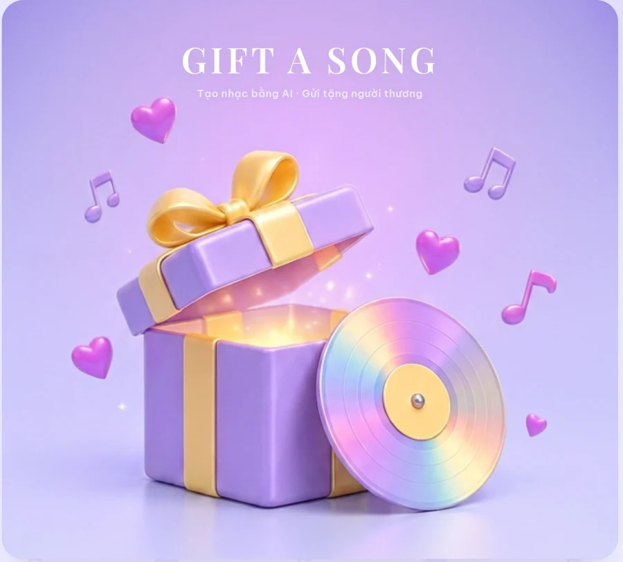 Gift a song - Tạo nhạc bằng AI, gửi tặng người thương